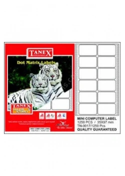Tanex 35 X 97 Mm Bilgisayar Etiketi