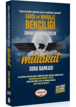 Çarşı Mahalle Bekçiliği Mülakat Soru Bankası  Yediiklim