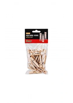 Brons Ahşap Mandal Naturel Büyük Br-907