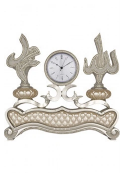 Güneş Hediyelik Bb0935 (2303) Biblo Üçlü Saat B. Desen Gümüş