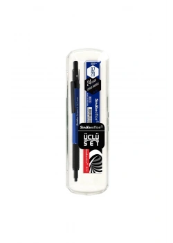 Scrikss Graph-X Metal 0.7 Versatil Mavi 3 Lü Set (Silgi+Min)