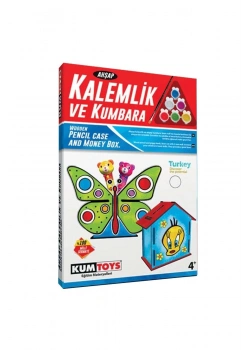 Kumtoys Ahşap Kalemlik Ve Kumbara
