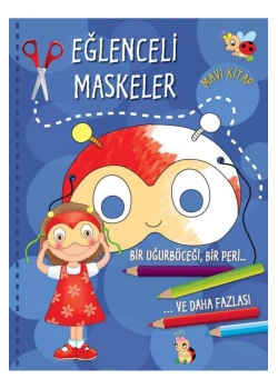 Eğlenceli Maskeler Mavi Kitap Parıltı
