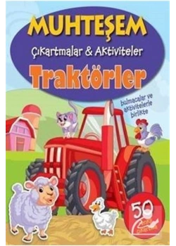 Muhteşem Çikartmalar Aktiviteler Traktörler Parıltı