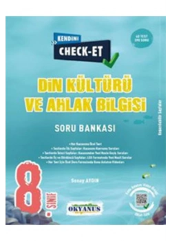 Okyanus 8.Sınıf Din Kültürü Ve Ahlak Bilgisi Check-Et Soru Bankası