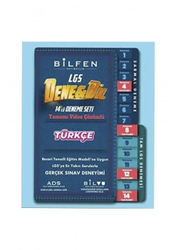 Bilfen 8.Sınıf Dene Bil Türkçe 14 Lü Deneme Seti