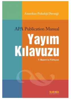 Apa Publication Manual Yayım Kılavuzu  Kaknüs
