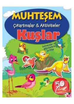 Muhteşem Çikartmalar Aktiviteler Kuşlar Parıltı