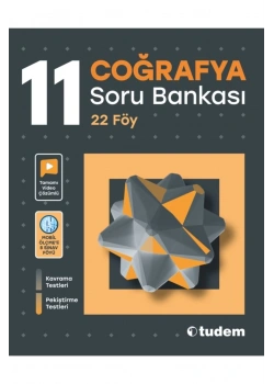 Tudem 11.Sınıf Coğrafya Soru Bankası 22 Föy
