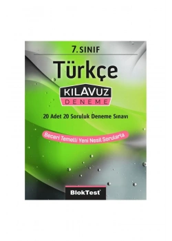 Bloktest 7.Sınıf Türkçe Kılavuz Deneme