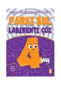 Farkı Bul Labirenti Çöz 4+Yaş  Renkitap