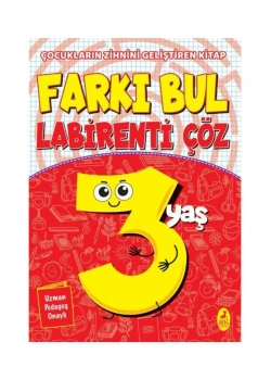 Farkı Bul Labirenti Çöz 3+Yaş Renkitap