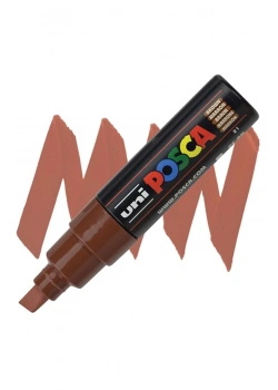 Uni Posca 8.0 Su Bazlı Poster Markörü Kahverengi Pc-8K