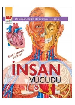 Dev Posterli Kitabım İnsan Vücudud  Beyaz Balina