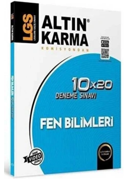 Altın Karma 2025 8. Sınıf Lgs Fen Bi̇Li̇Mleri̇ 10*20 Branş Deneme