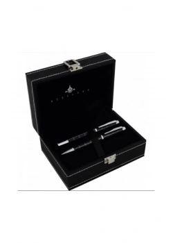 Steelpen Siyah Lake Slayt Dolmakalem+Tükenmez