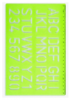 Hatas Büyük Harf Yazı Şablonu 30 Mm. Kod: 02259