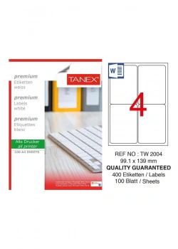Tanex Tw-2004 99,1X139 Mm Laser Etiket 100Lü