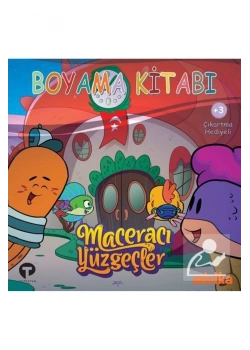 Maceracı Yüzgeçler Boyama Kitabı 4 Çıkartma Hediyeli Minika