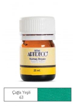 Lisans Artdeco Kumaş Boyası 25Ml. Aster Green Çimen Yeşil Lv-Y-010A-63
