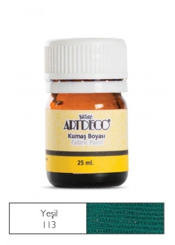 Lisans Artdeco Kumaş Boyası 25Ml. Green Yeşil Lv-Y-010A-113