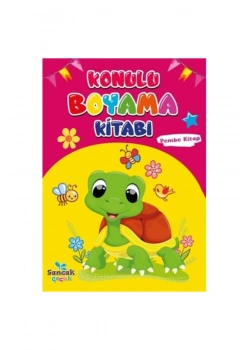 Konulu Boyama Kitabı Pembe Kitap Sancak Çocuk