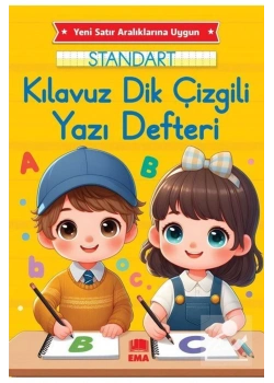 Dik Temel Harflerle Standart Renkli Yazı Defteri Ema