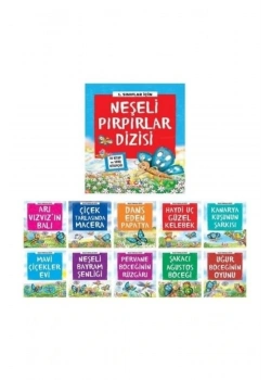 1.Sınıflar İçin Neşeli Pırpırlar Dizisi 10 Kitap Set Bıcırık Çocuk