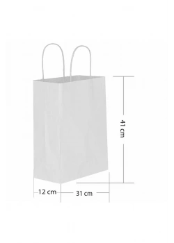 Kika Büküm Saplı Çanta 31X12X41 Kraft