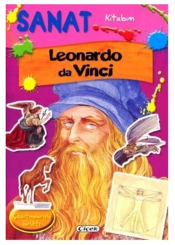 Sanat Kitabım Leonardo Vinci Çıkartmalı Çiçek Kitap