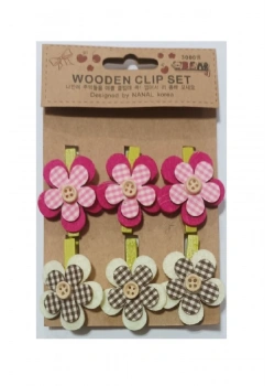 Ceren Vtk Kağıt Tutacağı Mandal Çiçek Kod:Vtk2065