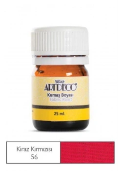 Lisans Artdeco Kumaş Boyası 25Ml. Chery Red Kiraz Kırmızı Lv-Y-010A-56