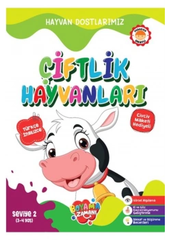 Çiftlik Hayvanları Boyama Türkçe İngilizce  Koloni