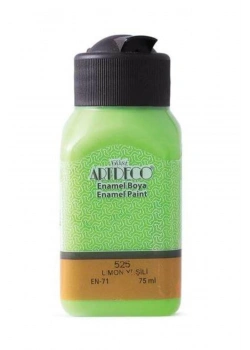 Lisans Artdeco Enamel Cam Boyası 75 Ml Limon Yeşili   Lv-Y-130I-525