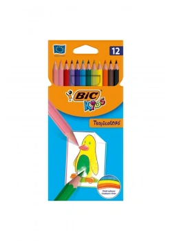Bic Kids Trapıcolor 12 Renk  Kuru Boya Büyük Boy 8E+06