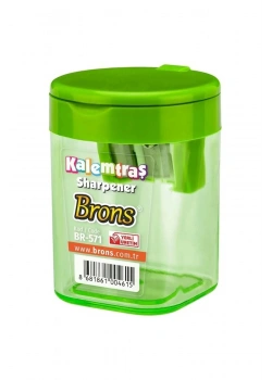 Brons Hazneli Kalemtraş Yuvarlak Br-571