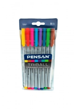 Pensan Tribal 8 Renkli Tükenmez Paket