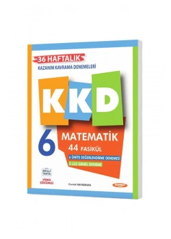 Kurmay 6.Sınıf Matematik Haftalık Kazanım Kavrama Denemeleri 44 Fasikül