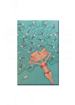 Thinkbook 21,5 X 14 Renkli Sayfalı Düz Defter Balık Marley