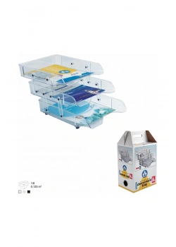 Ark Hareketli Evrak Rafı 3 Katlı A4 2083