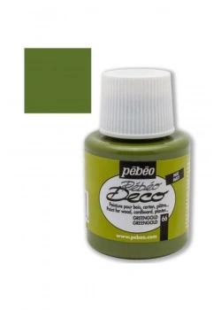 Pebeo 205- 66 110Ml Deco Mat Ahşap Boyası Yeşil Altın