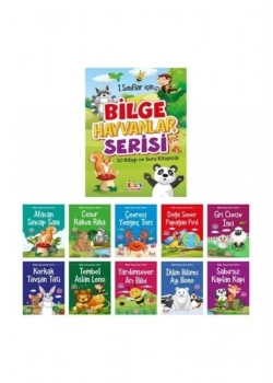 1.Sınıflar İçin Bilge Hayvanlar Serisi 10 Kitap Set Bıcırık Çocuk