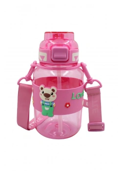 Noki Kids Su Matarasi Petg Pipetli Kapak Silikon Kemerli Askılı 800 Ml T-0118-060