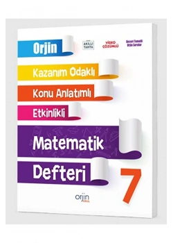Orjin 7.Sınıf Matematik Konu Özetli Etkinlikli Soru Bankası