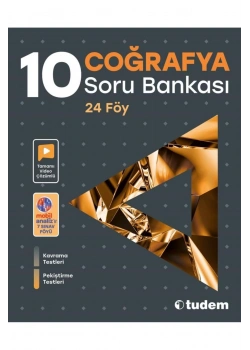 Tudem 10.Sınıf Coğrafya Soru Bankası 24 Föy
