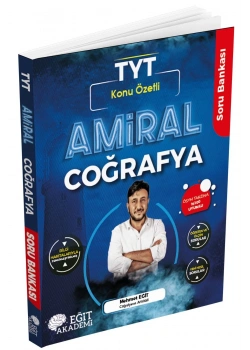 Tyt Konu Özetli Amiral Coğrafya Soru Bankası  Mehmet Eğit