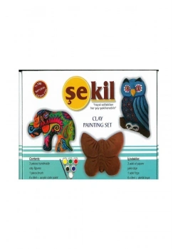 Şekil Kil Boyama Set 3Lü