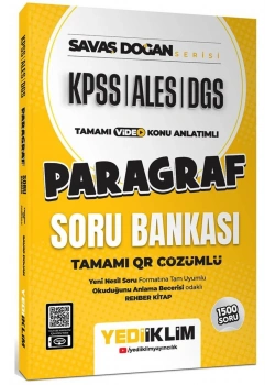 Kpss Ales Dgs Paragraf Çözümlü Soru Bankası  Yediiklim