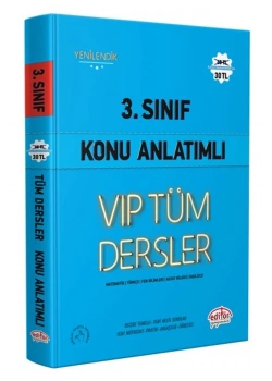 Editör 3.Sınıf Vip Tüm Dersler Konu Anlatım