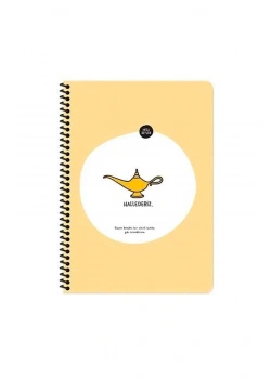 Keskin Color Hisli Şeyler 16.5 * 22,5  80Yp.Kareli Spiralli Stickerli Defter - Hallederiz